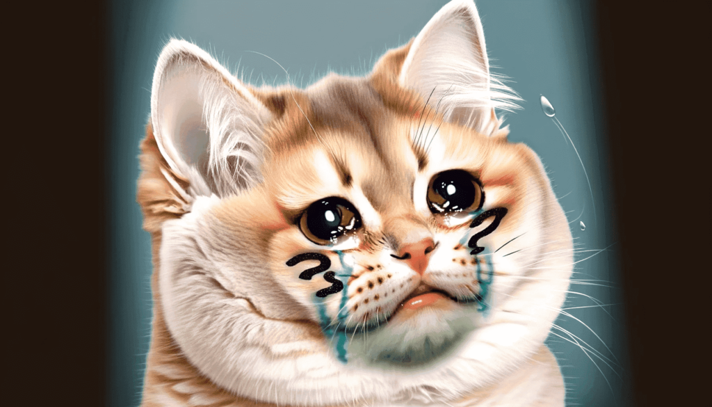 crying cat meme