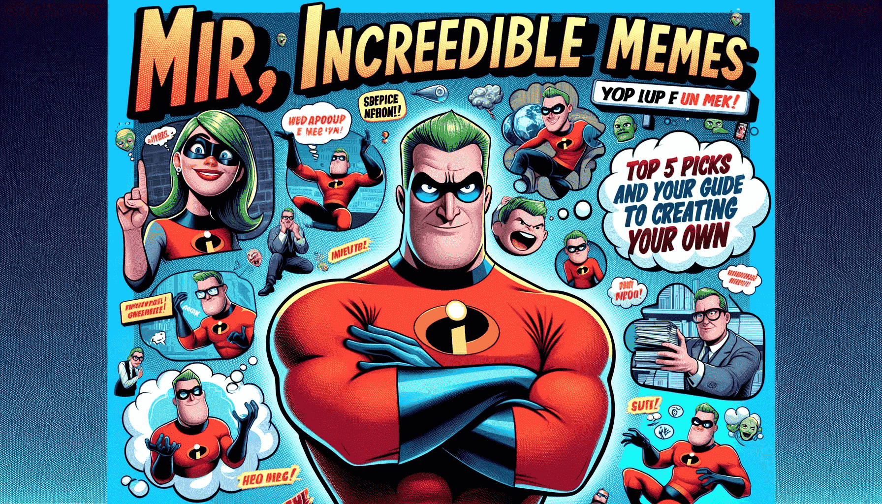 Mr Incredible memes Comic Studio - make comics & memes with Mr